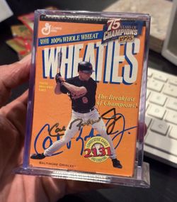 Cal Ripken Jr. Wheaties Cereal Box - 24k Gold Signature Series - Authenticated SEALED