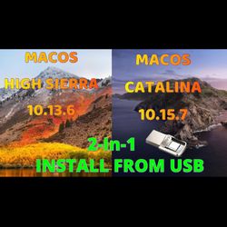 macOS 2-In-1 High Sierra and Catalina Reinstall USB Bootable Flash Drive