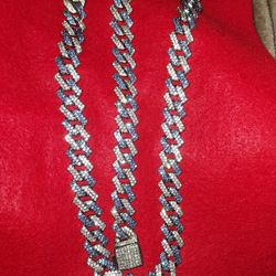 Cuban Necklace And Bracelet 