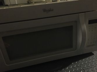 Whirlpool microwave and fan