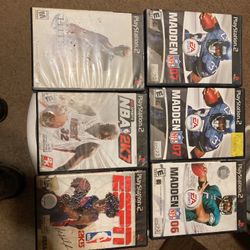 PLAYSTATION 2 GAMES 6 GAMES AS SEEN IN PICTURE 
