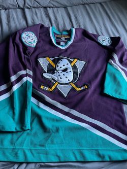 Used Koho Anaheim Mighty Ducks Authentic Jersey- Eggplant, size 52