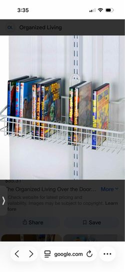 Container Store Elfa DVD Movie over the door storage units