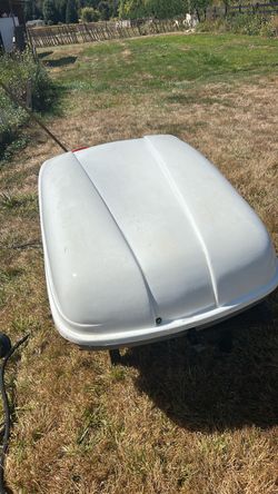 White Rooftop Cargo Carrier Box