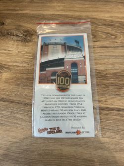 MLB Baltimore Orioles pin 100 millionth fan