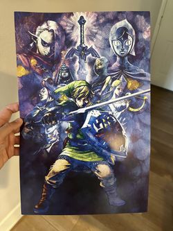 The Legend Of Zelda Skyward Sword HD Nintendo Switch Poster GameStop Exclusive