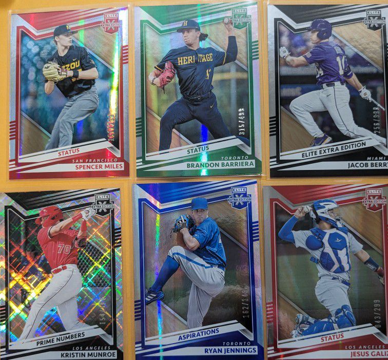 Future Stars Elite Extra Baseball Cards lot of 6