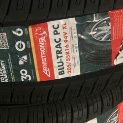 2 Brand New Tires 205/55/R16