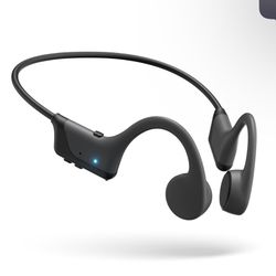 Newly Bone Conduction Open-Ear Sport Headphones Noise Cancelling Earphones - Built-in Mic Sweat Resistant Earphones for Workouts and Running with Deep