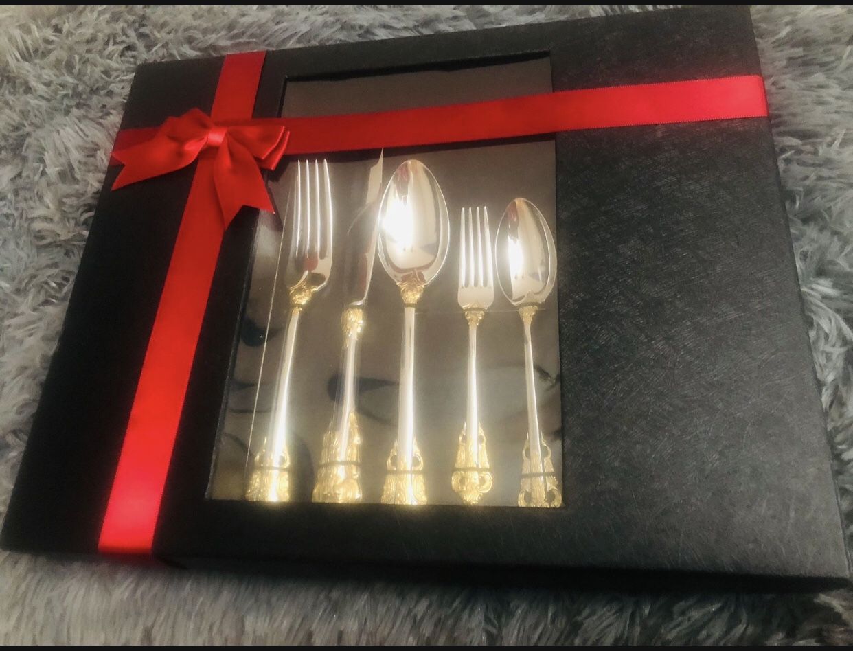 KEAWELL Luxury 20 Pieces 18/10 Stainless Steel Flatware set, Service ...