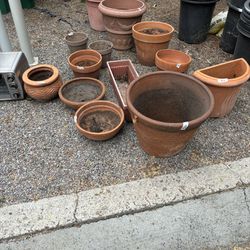  Various Clay Pots