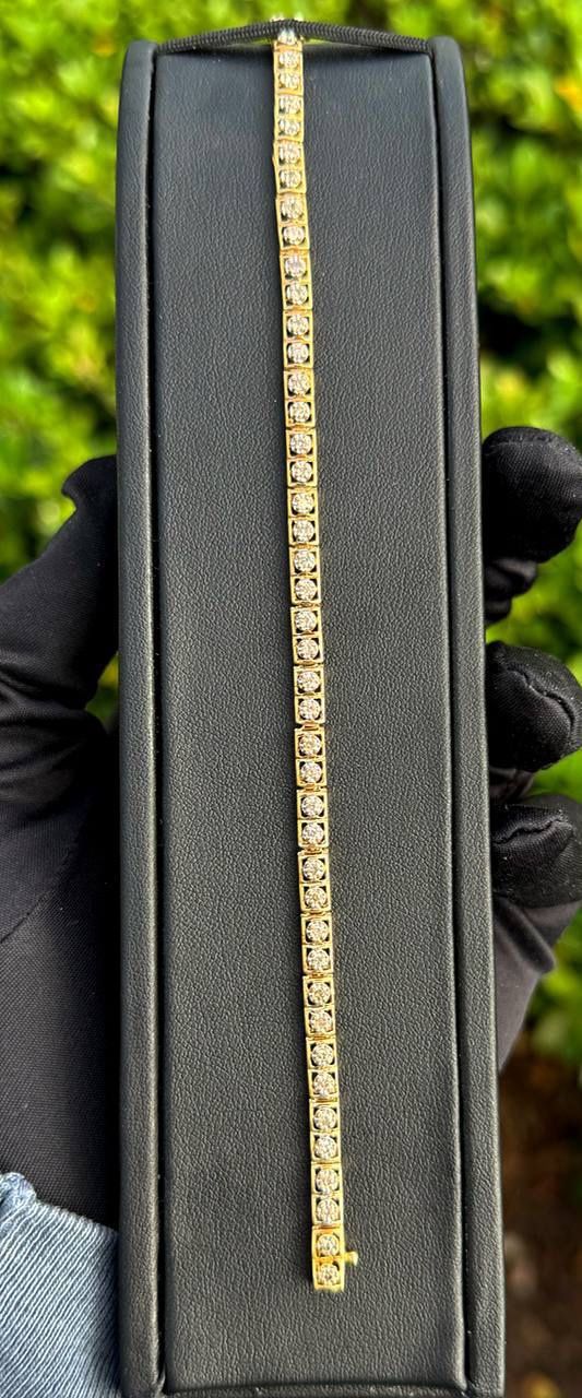 Jewelry 10k yellow gold Diamond 0.6CTW  tennis bracelet 7β