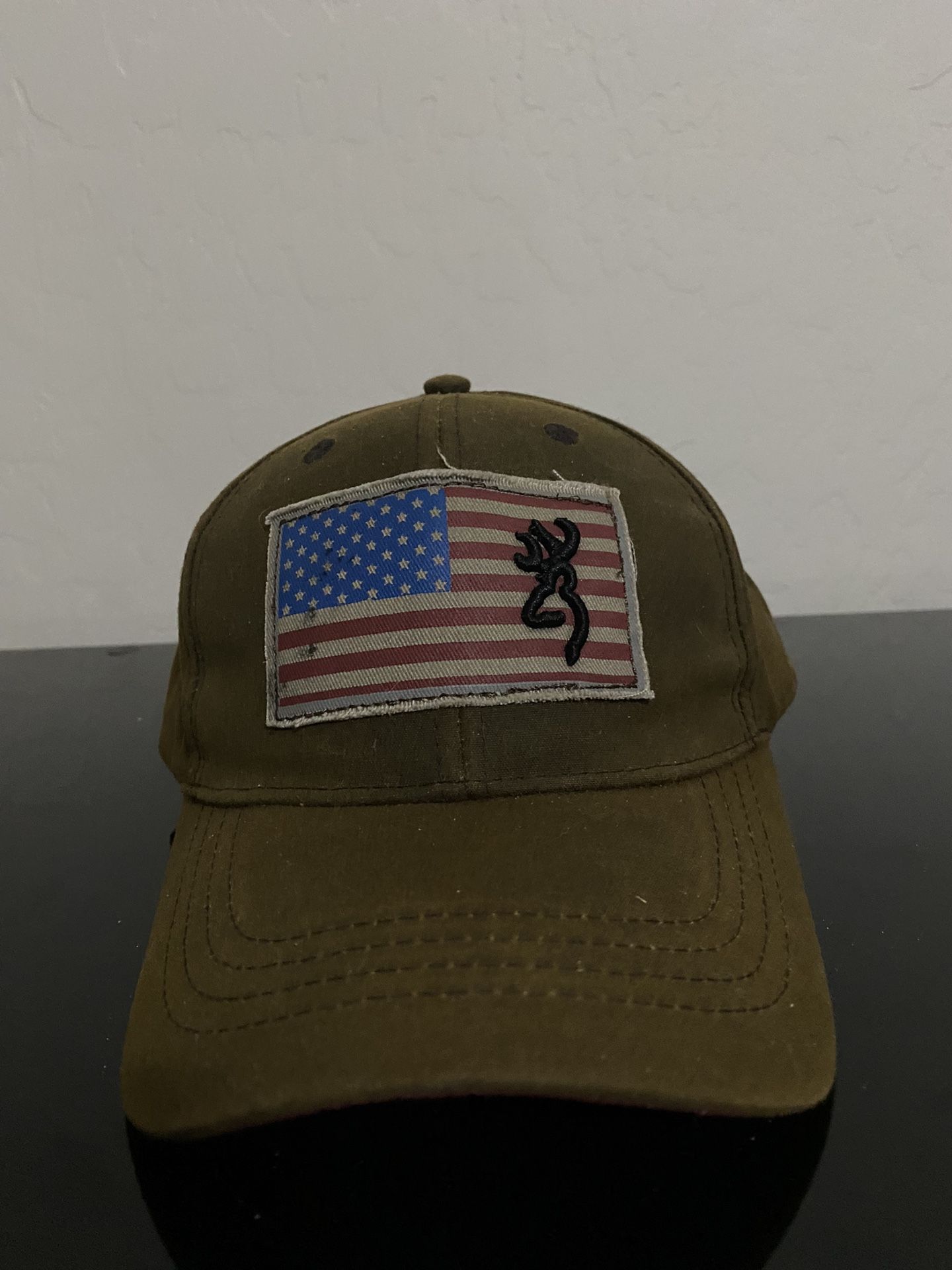 Browning American Flag Buckmark Logo Hat