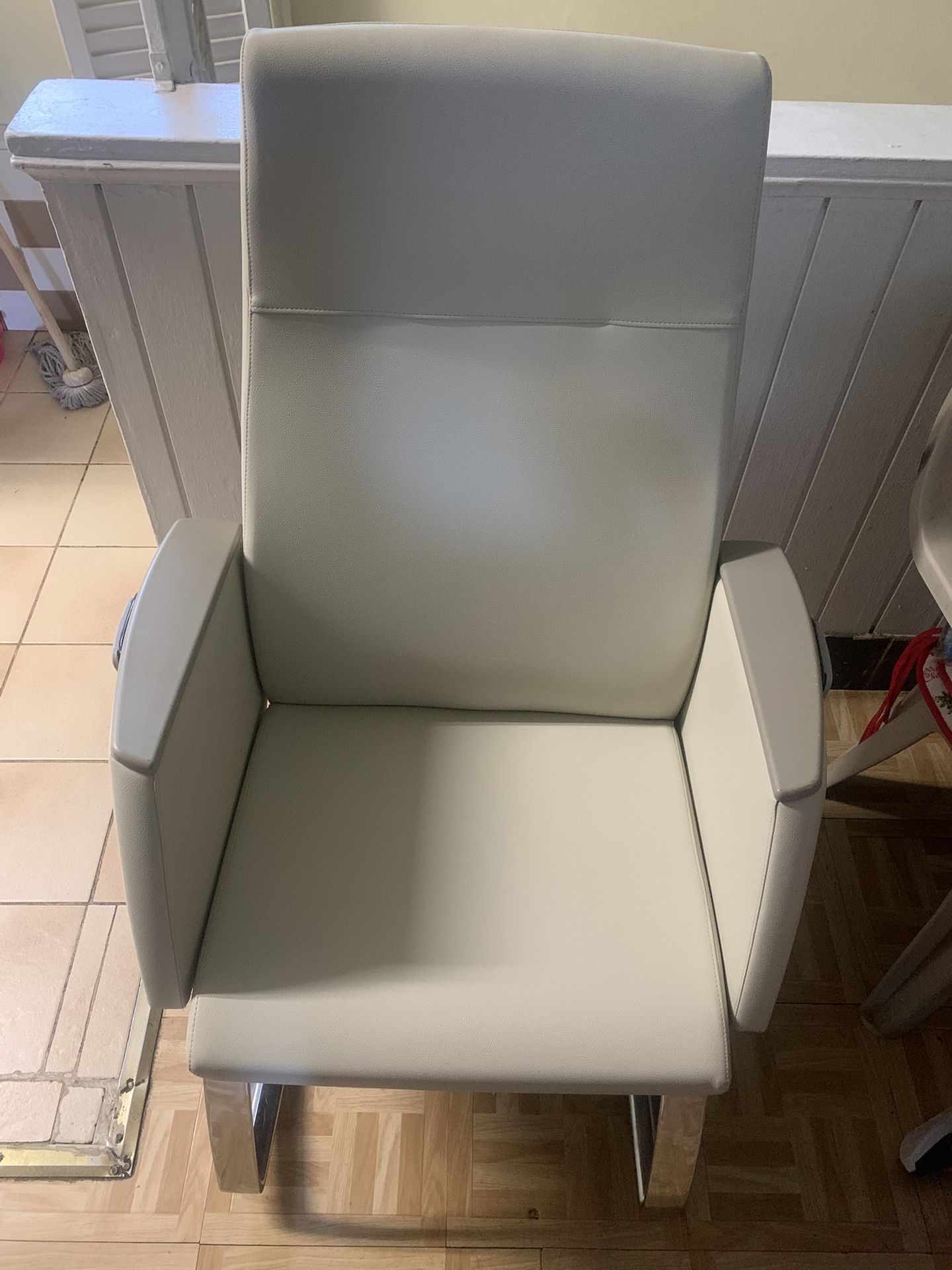 White Leather Chair