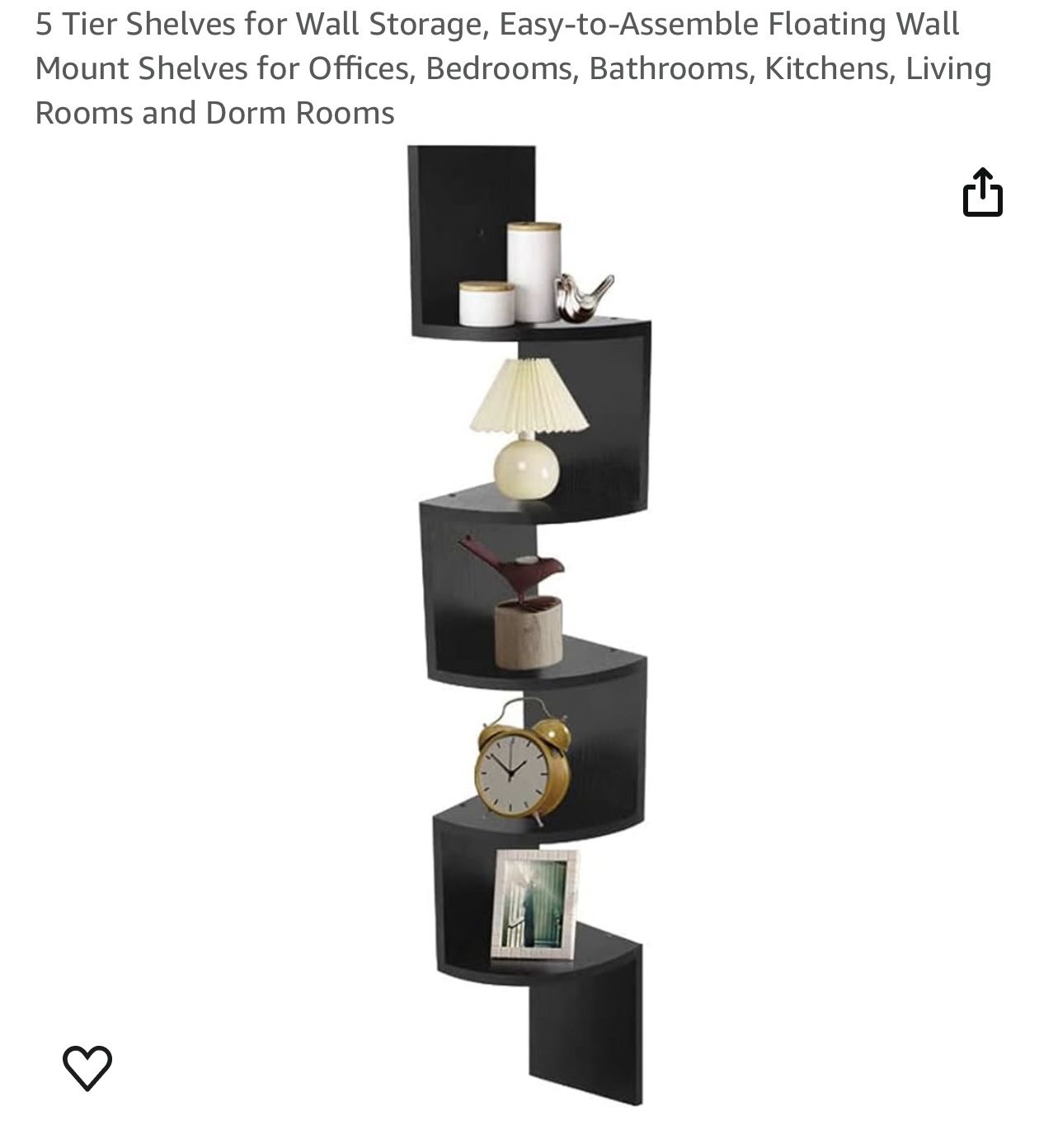 5 Tier Shelves for Wall Storage