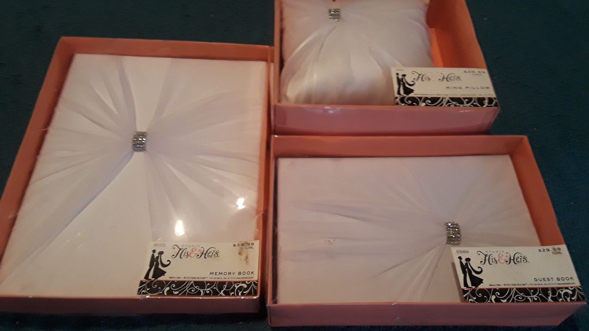 Wedding memory box,guest box ring pillow