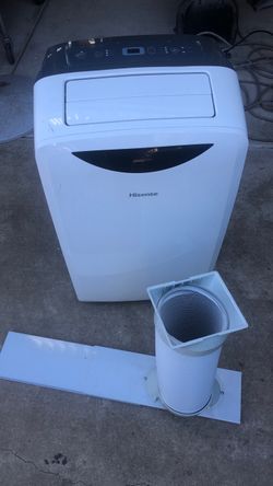 Hisense portable AC 8,500 BTU includes the hose and attached windows