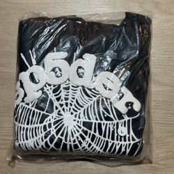 Sp5der OG Web Hoodie • Black