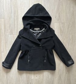 Black Vintage Coat Hoodie