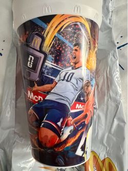 McDonald's Plastic Cup Tumbler USA Soccer Player Christian Pulisic