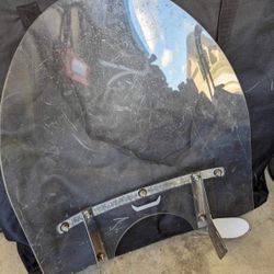 Harley Davidson Motorcycle Windshield With Mounting Parts, Clear 