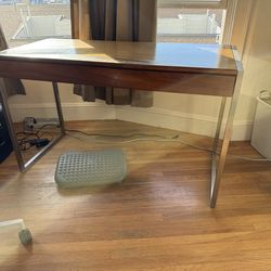 Room and Board Desk Solid Wood with large front drawer