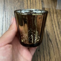 51- Votive  Gold  candle Holders 