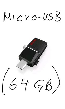 64GB New dual usb memory android