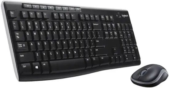 Logitech - MK270 (brand New, Unopened) Full-size Wireless Membrane Keyboard and Mouse Bundle for PC - Black