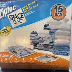 Ziploc Space 15 Bags ~Open Box