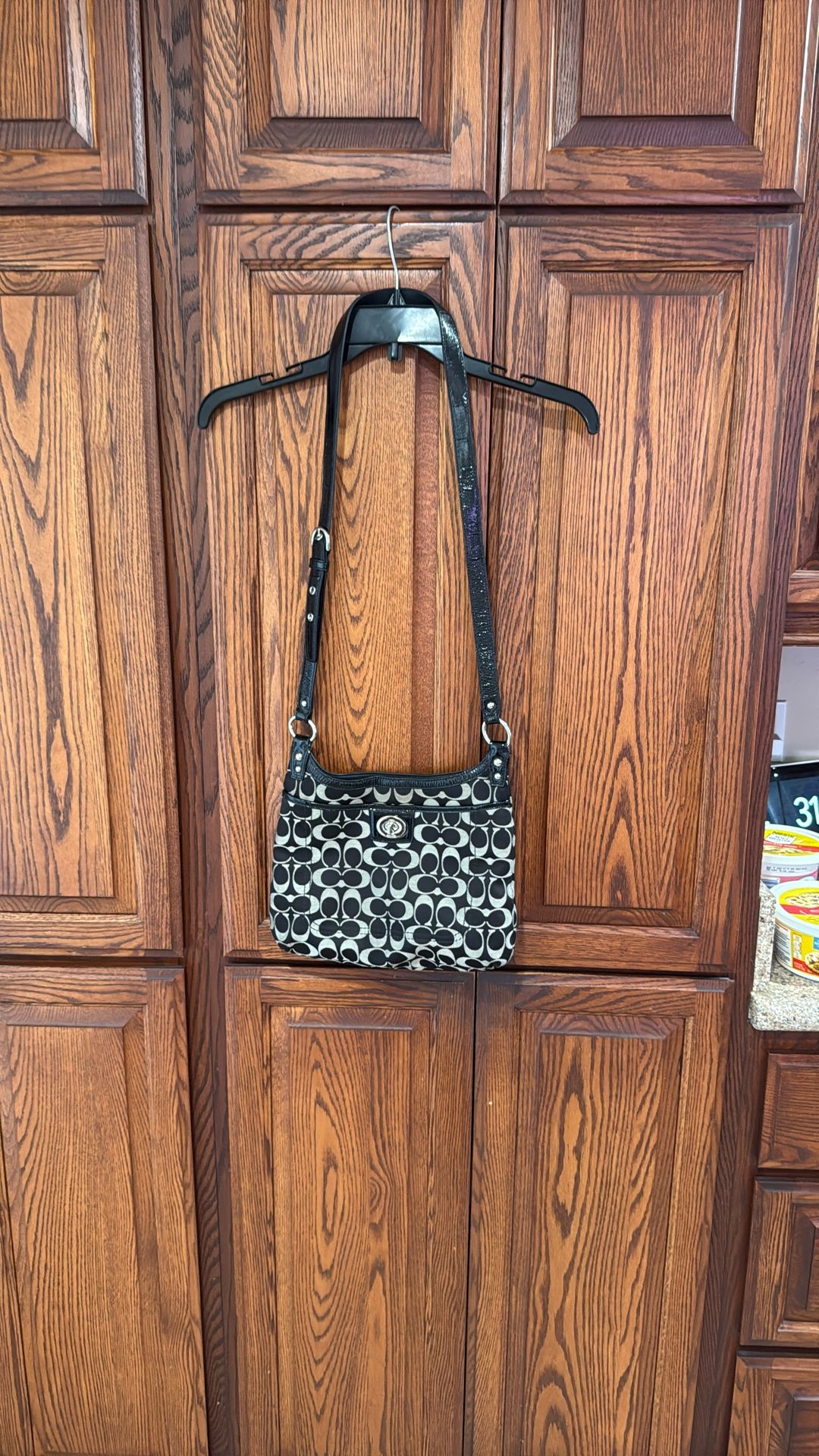 Coach Purse Black Over The Shoulder, Crossbody Satchel Bag