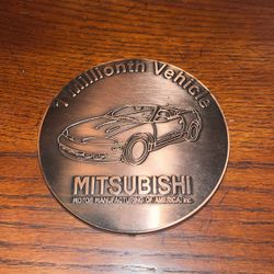 10th Anniversary Mitsubishi 1995 Bronze Coin Medallion 