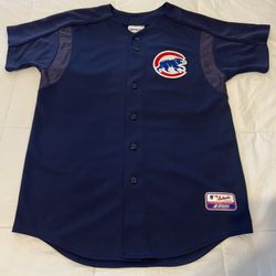 Majestic Chicago Cubs Navy Baseball Jersey Size Medium