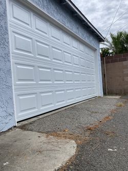 Garage door with opener 16x7