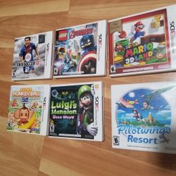 Nintendo 3ds Games All 6 