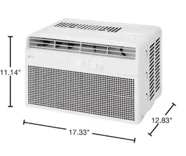 LG 6,000 BTU 115-Volt Window Air Conditioner with Remote and Dehumidifier in White