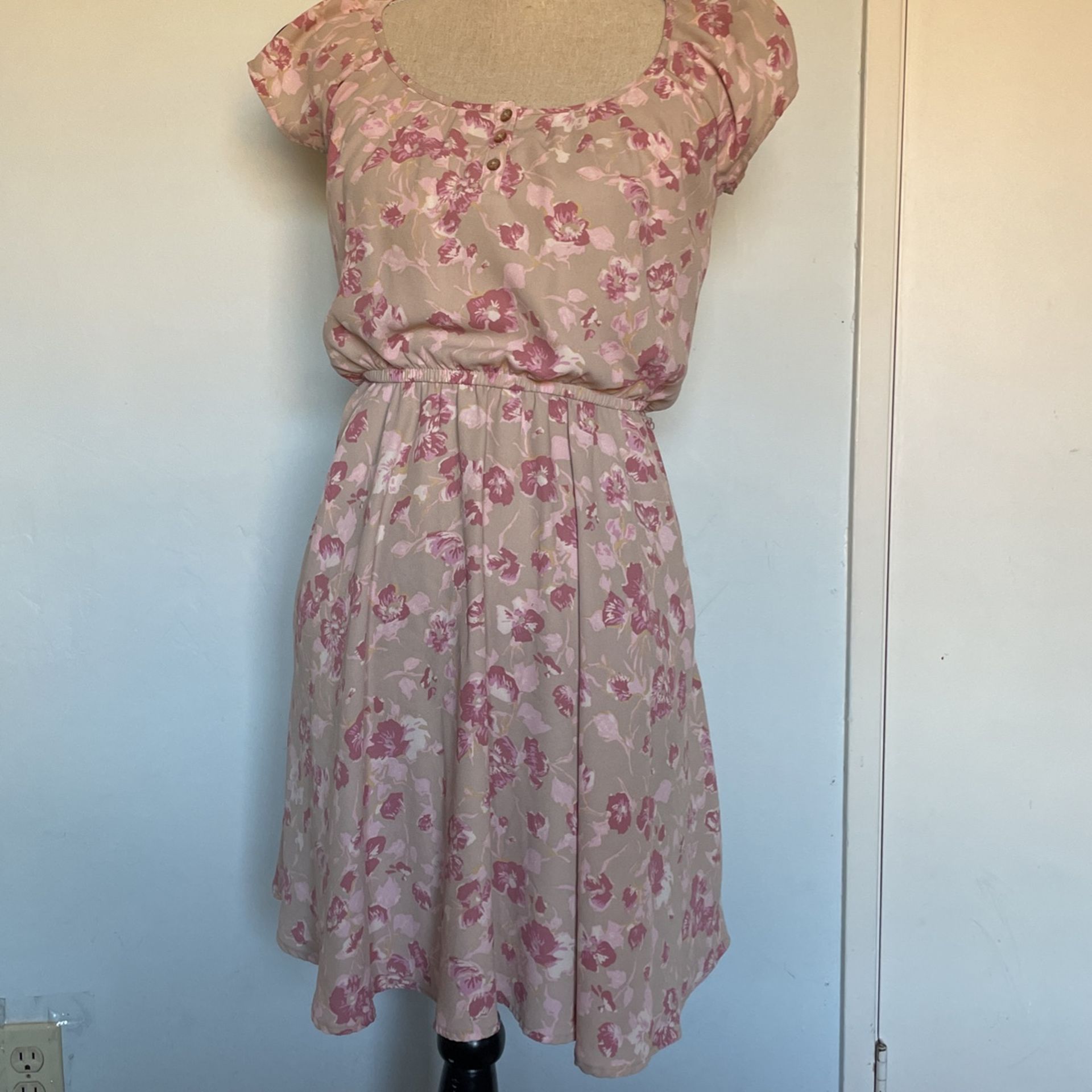 Floral Dress Pink Blush Lauren Conrad Dress Size XS