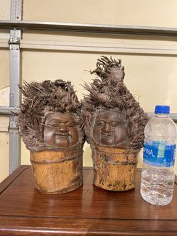 Chinese Bamboo Buddha Carving