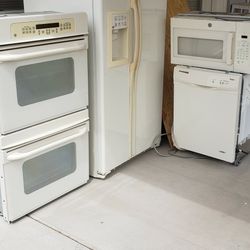Refrigerator Microwave Dishwasher And Double Oven 