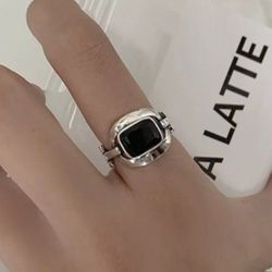 925 Sterling Silver Women's Cuff Ring Band Adjustable Size Gift 