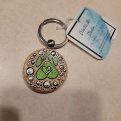 Dog Paw Keychain