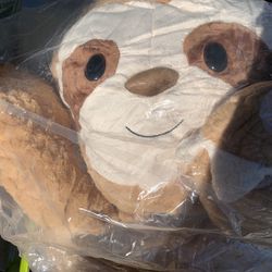 NEW Sqoosh2Poof Jumbo Sloth Pillow Toy
