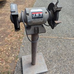 Jet 8" bench grinder with stand