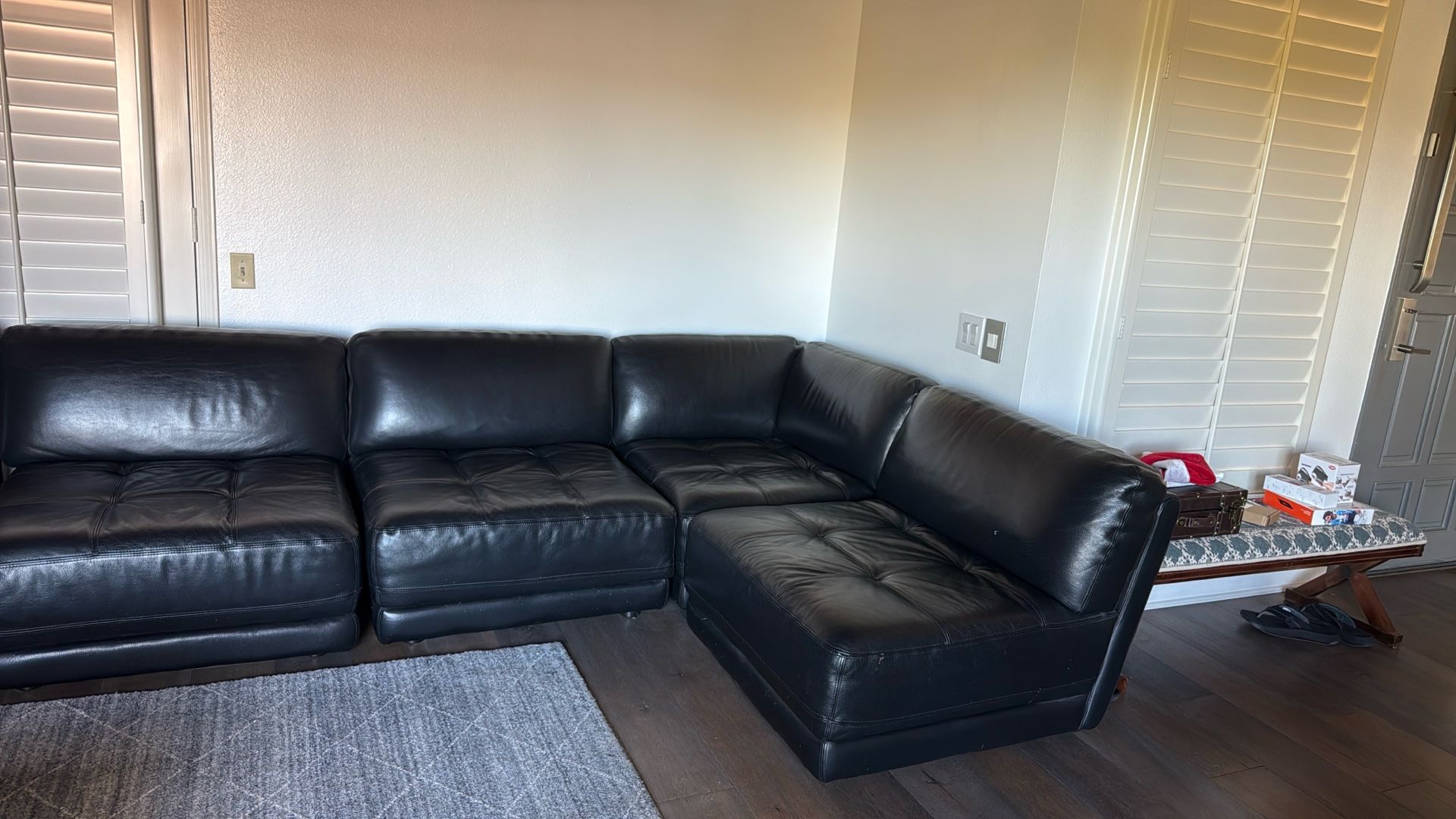 Black Leather Couch