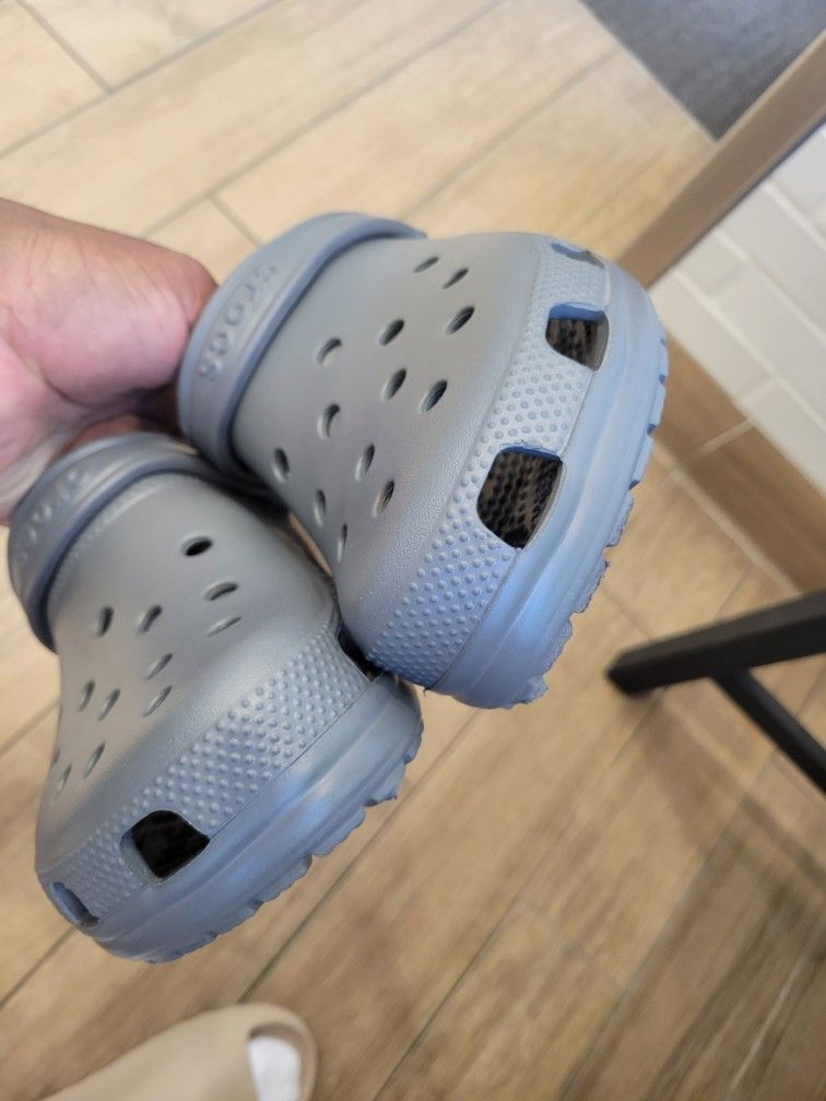 Gray Classic Crocs