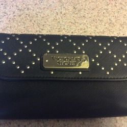 Victoria's Secret Black Studded Wristlet Wallet