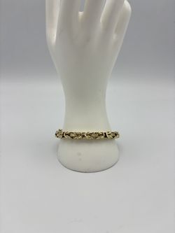 14kt YG Byzantine Bracelet