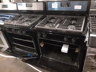 New Whirlpool gas stove stainless steel with warranty