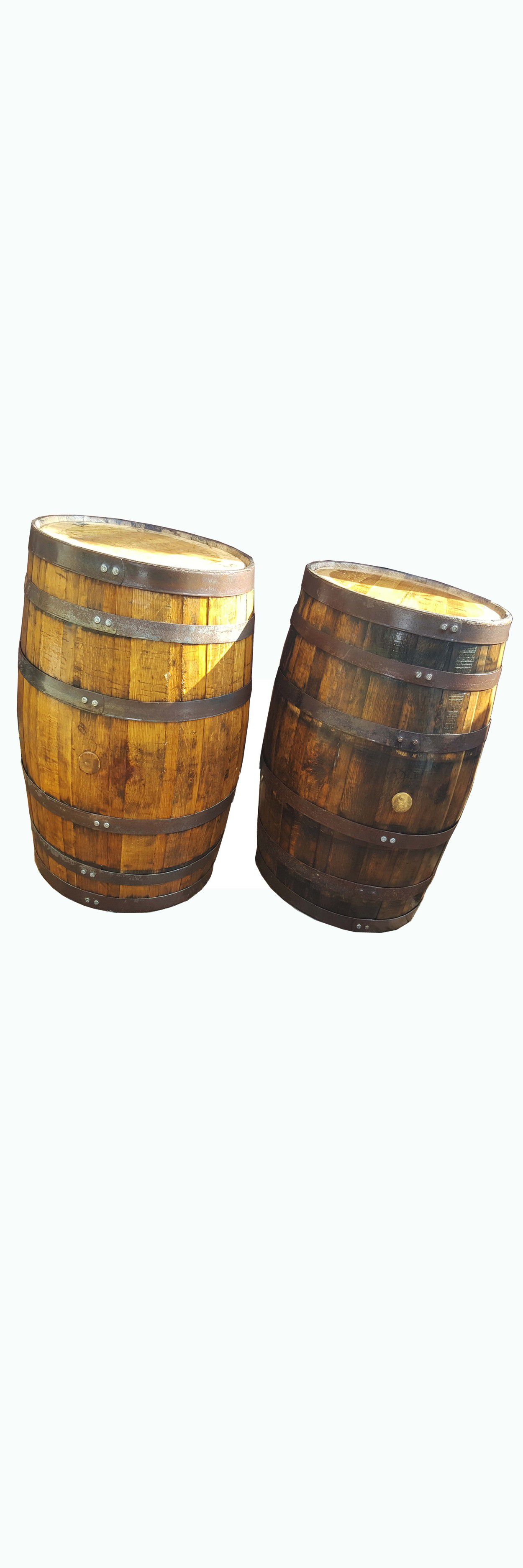 Antique whiskey wine wood barrel 4r dec○ restaurant sports bar smoke shop tiki bar patio furniture