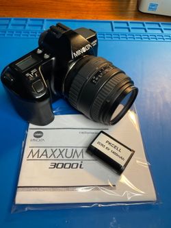 Minolta Maxxum 3000i with Sigma Auto Focus Zoom Lens, Tested, Works, New Battery